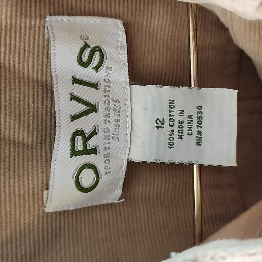 Orvis Tan Corduroy Dress Size 12 - Picture 2 of 5